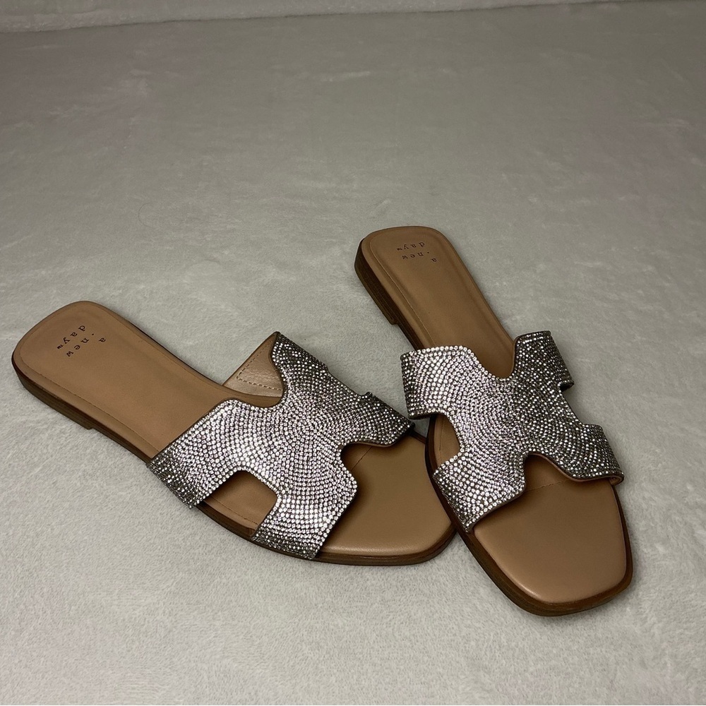 A New Day Elegant Rhinestone Sandals